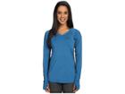 Skirt Sports Free Flow Long Sleeve (brilliant Blue/black) Women's Clothing