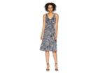 Michael Michael Kors Watermark Tank Flare Dress (white/black) Women's Dress