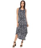 Kensie Water Texture Maxi Dress Ks3k7868 (black Combo) Women's Dress