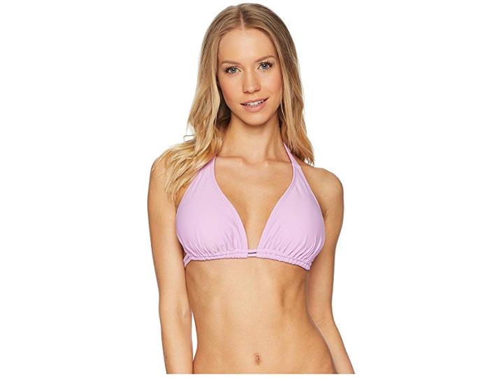 Luli Fama Cosita Buena D-cup Triangle Halter Bikini Top (lavanda) Women's Swimwear
