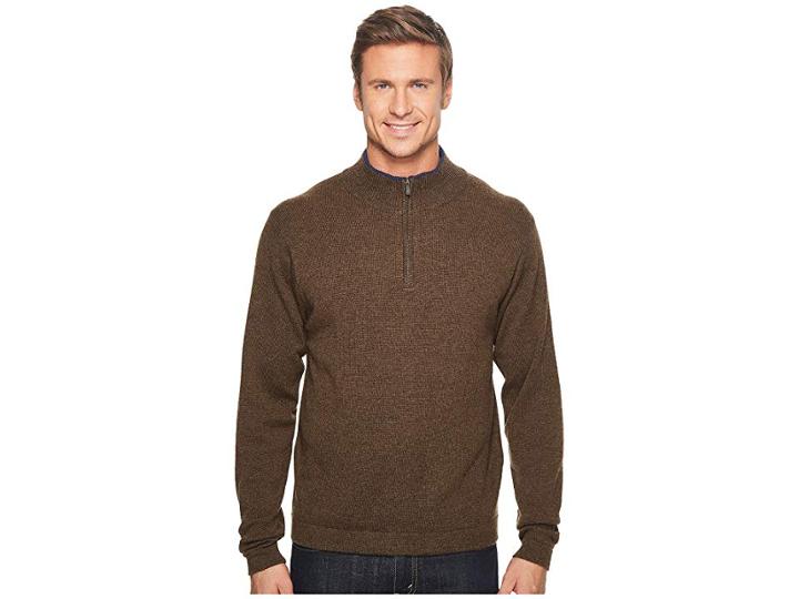 Mountain Khakis Lodge Qtr Zip Sweater (coffee) Men's Sweater