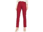 Fdj French Dressing Jeans Petite Sunset Hues Suzanne Straight Leg (cranberry) Women's Casual Pants