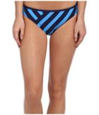 Dkny Essential Perks Spliced Classic Bottom (currant) Women's Swimwear