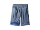 Adidas Kids Defender Impact Shorts (big Kids) (grey/blue) Boy's Shorts