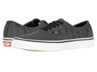Vans Authentictm ((oversized Herringbone) Black/true White) Skate Shoes