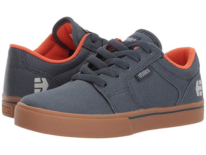 Etnies Kids Barge Ls (toddler/little Kid/big Kid) (dark Blue/gum) Boys Shoes
