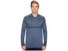 Nike Golf Dri-fit Seamless 1/2 Zip (light Carbon/thunder Blue/black/white) Men's Clothing