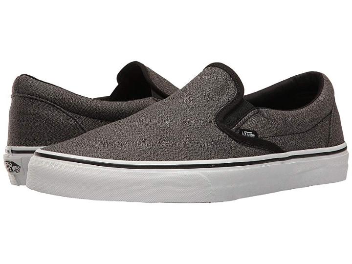 Vans Classic Slip-ontm ((suiting) Black/true White) Skate Shoes