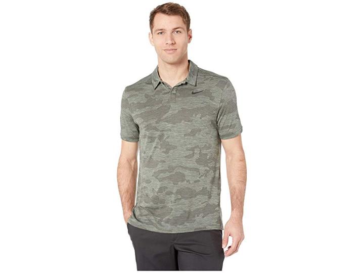 Nike Golf Zonal Cooling Polo Camo (vintage Lichen/sequoia/black) Men's Clothing