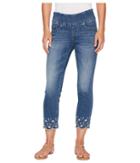 Jag Jeans Lewis Straight Pull-on Ankle W/ Embroidery In Skydive (skydive) Women's Jeans