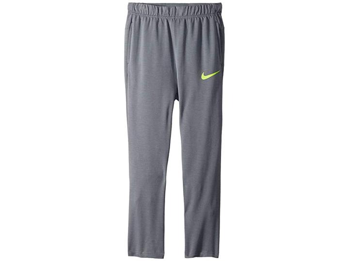 Nike Kids Dry Training Pant (big Kids) (cool Grey/heather/volt) Boy's Casual Pants