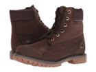 Timberland 6 Premium Waterproof Boot (dark Brown Nubuck) Women's Lace-up Boots