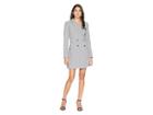 Adelyn Rae Celeste Woven Plaid Blazer Dress (grey) Women's Jacket