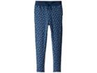 Polo Ralph Lauren Kids Floral Cotton Terry Pants (little Kids) (blue/cream Multi) Girl's Casual Pants