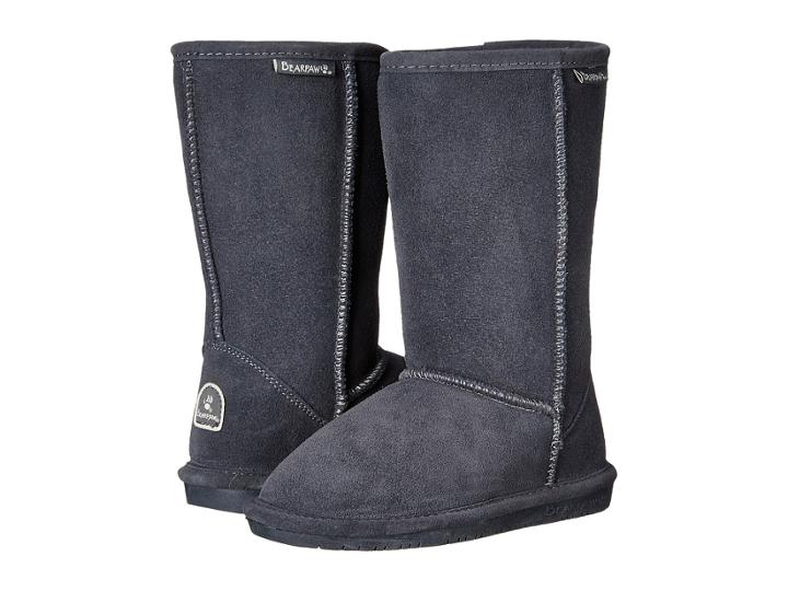 Bearpaw Kids Emma Tall (little Kid/big Kid) (charcoal) Girls Shoes