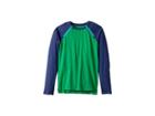 Care+wear Chest Access Tee Shirt (little Kids/big Kids) (jungle Green/navy Blue) T Shirt