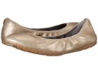 Cole Haan Zerogrand Stagedoor Ballet Plain (soft Gold Metallic) Women's Flat Shoes