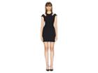 Versace Collection Cut Out Shoulders Cap Sleeve Dress (black) Women's Dress