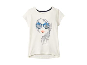 Tommy Hilfiger Kids Girl Tee (big Kids) (egret) Girl's T Shirt