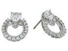Marchesa Rise And Shine Link Button Earrings (rhodium/cryanium) Earring