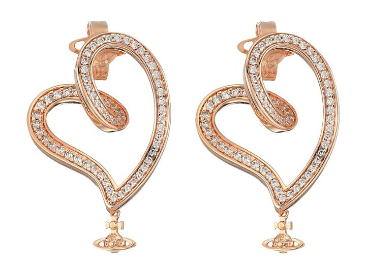 Vivienne Westwood Sosanna Small Earrings (white Cubic Zirconia 2) Earring