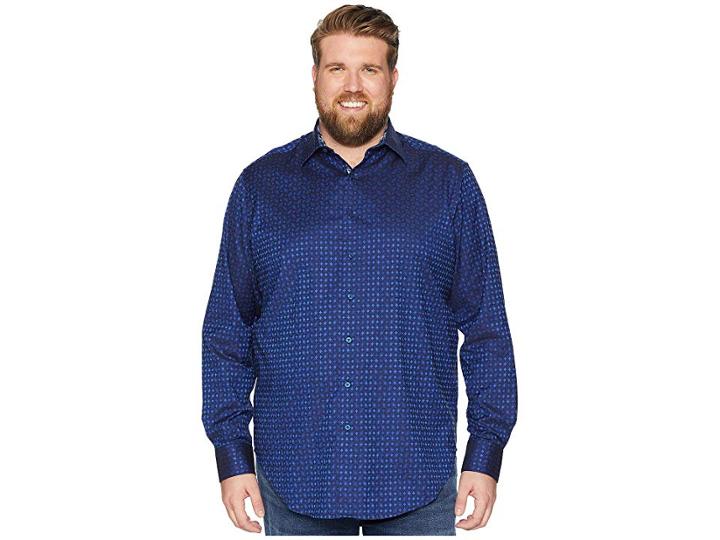 Robert Graham Big Tall Harris Shirt (blue (tall)) Men's Clothing