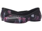 Crocs Lina Luxe Flat (black/plum) Women's Flat Shoes