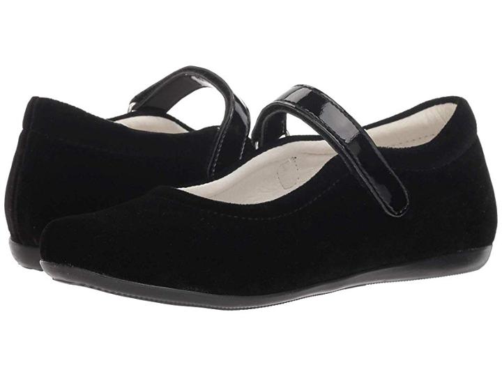 Primigi Kids Pfa 24393 (big Kid) (black Velvet) Girl's Shoes