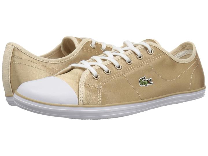 Lacoste Ziane Sneaker 118 2 (gold/white) Women's Shoes