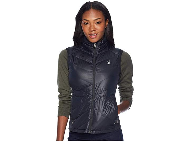 Spyder Solitude Down Vest (black/black) Women's Vest