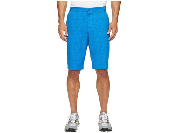 Adidas Golf Ultimate 365 Airflow Textured Grid Shorts (blast Blue) Men's Shorts