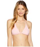 Volcom Simply Seamless Triangle Top (petal Pink) Women's Swimwear