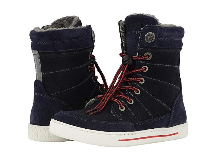 Birkenstock Kids Currow (toddler/little Kid/big Kid) (night Suede) Girls Shoes