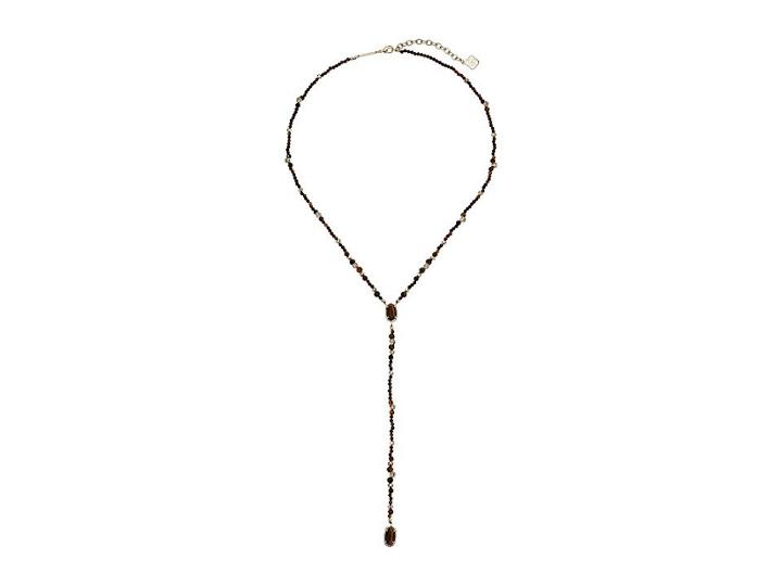Kendra Scott Bethany Necklace (gold/brown Tigers Eye) Necklace