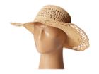 San Diego Hat Company Rhl3085 Crochet Raffia Sun Brim Hat (natural) Traditional Hats
