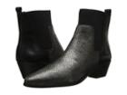 Elie Tahari Positano (pewter/black/metal Crush/nappa Wax) Women's Pull-on Boots