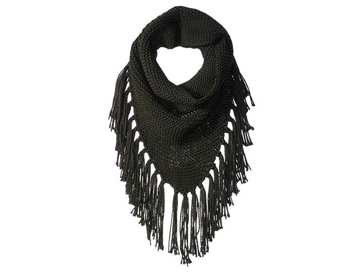 Steve Madden Triangle Snood With Fringe (military) Scarves