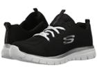 Skechers Graceful (black/white) Women's Lace Up Casual Shoes