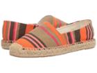 Sam Edelman Verona (orange/pink Multi Stripe Print Canvas) Women's 1-2 Inch Heel Shoes