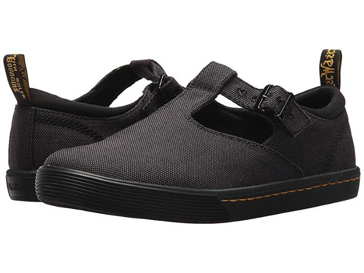 Dr. Martens Winona (black Woven Textile/black Fine Canvas/black T Lamper) Women's Maryjane Shoes