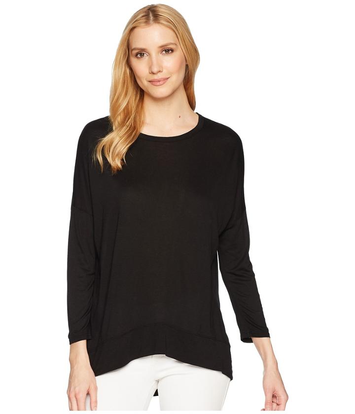 Three Dots Talia Top (black) Women's Clothing