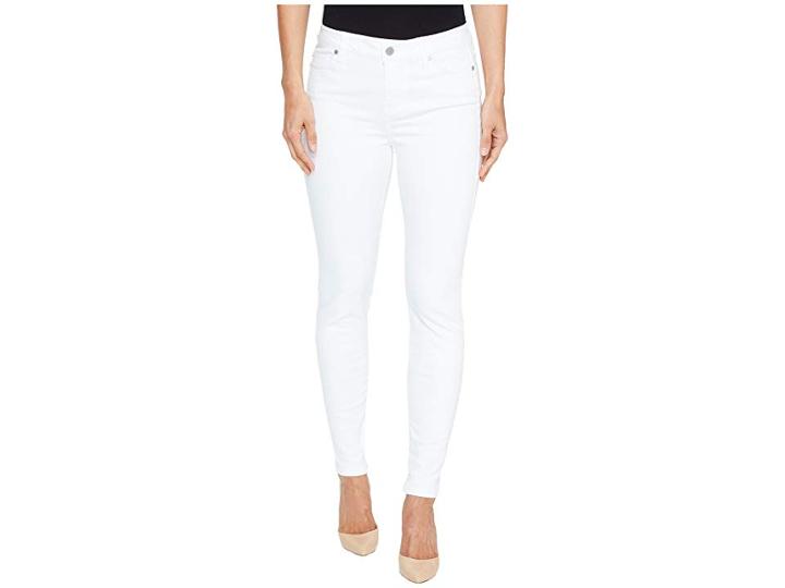 Liverpool Abby Skinny In Vintage Slub Stretch Twill In Bright White (bright White) Women's Jeans