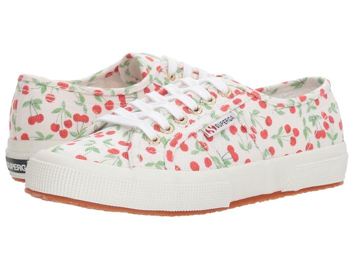 Superga 2750 Linen Fruitw Sneaker (cherry Pat) Women's Shoes
