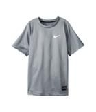 Nike Kids Elite Basketball Shirt (little Kids/big Kids) (cool Grey/heather/anthracite/white) Boy's Short Sleeve Pullover