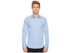 Tommy Jeans Original Stretch Long Sleeve Shirt (lavender Lustre) Men's Clothing
