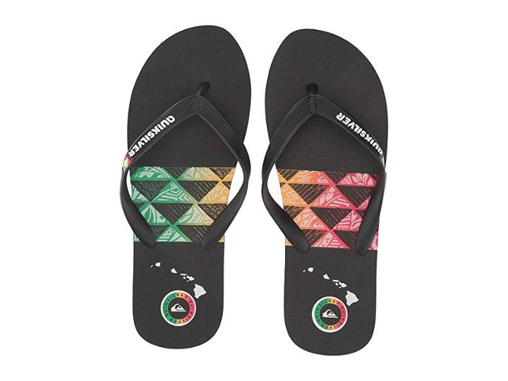 Quiksilver Molokai Print (black/black/green) Men's Sandals