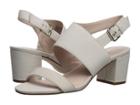 Nine West Forli Block Heel Sandal (off-white Nubuck) Women's Shoes