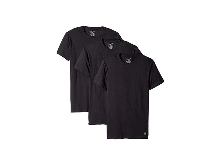 Original Penguin Slim Fit 3-pack Crew T-shirt (black Pack) Men's Pajama