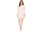 Laundry By Shelli Segal Crepe Shift With Feather Detail (ballet Pink) Women's Dress