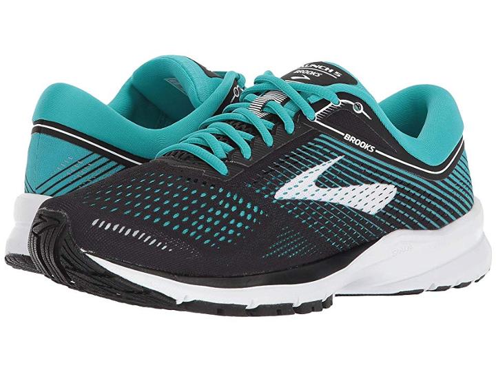 Brooks Launch 5 (black/teal Green/white) Women's Running Shoes